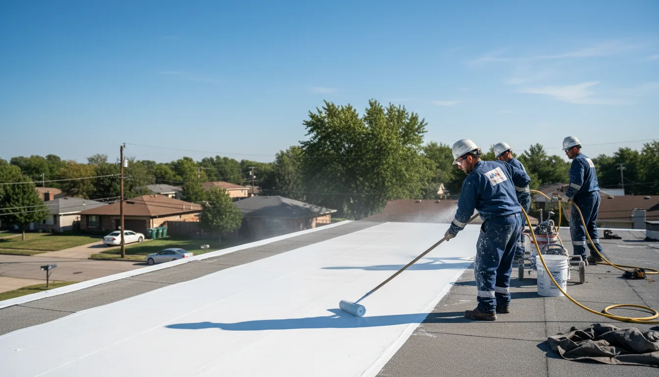 Commercial roof coating in Stanwood, IA near me
